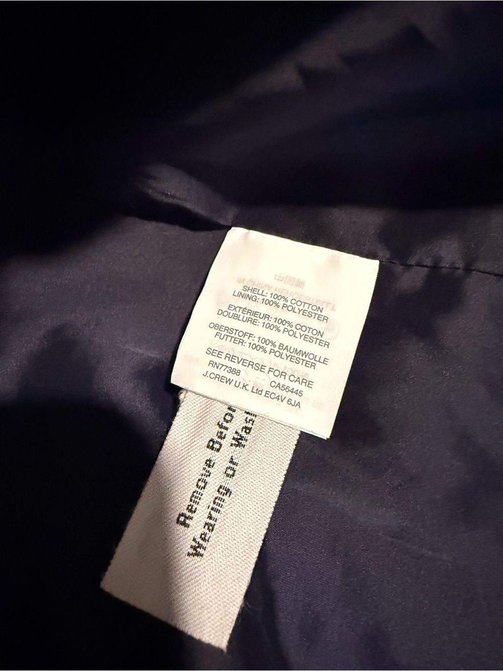 J.CREW Women's Tan Trench Coat with Waist Tie - Picture 5 of 5